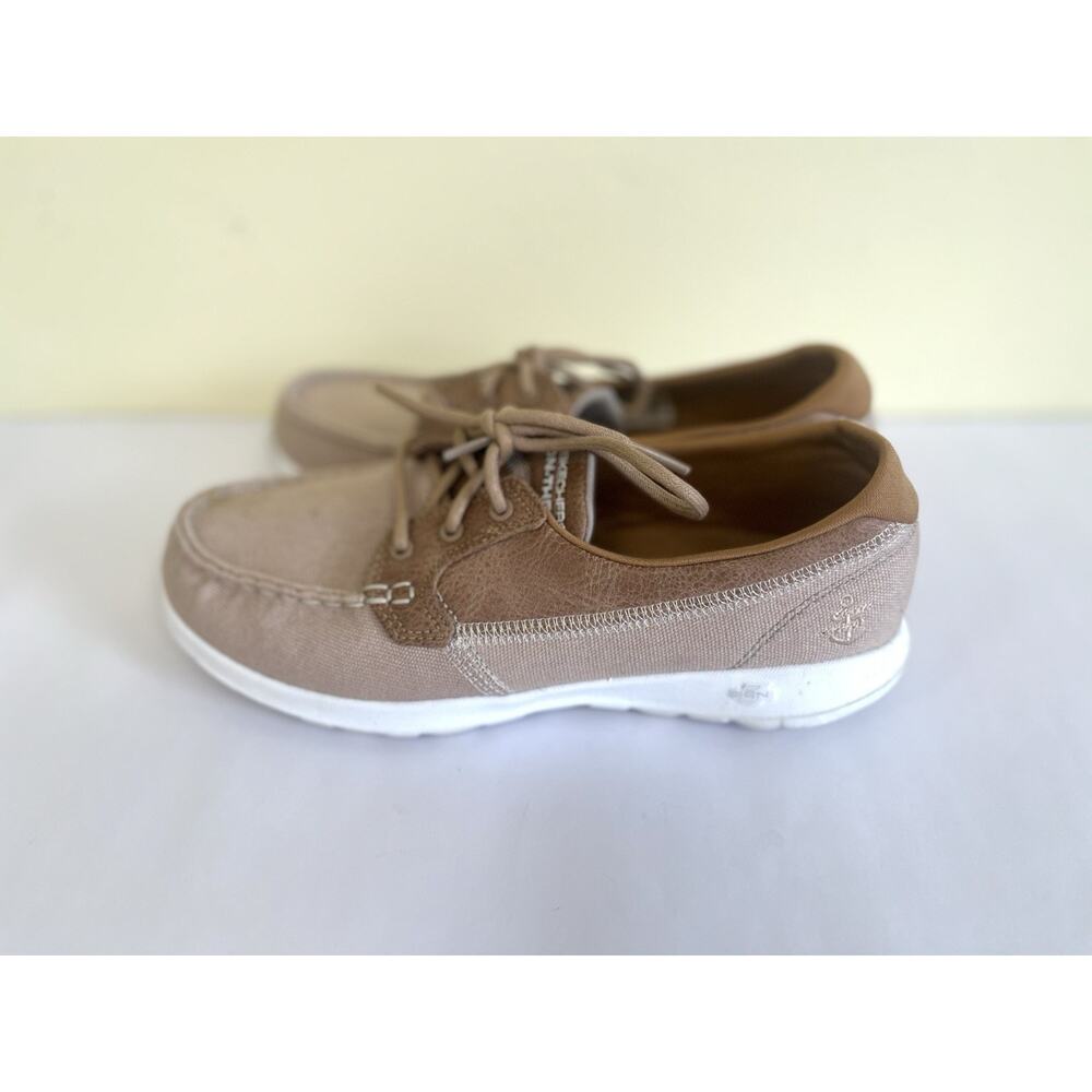skechers GOwalk Max Lite - Coral Boat Shoes Size 7